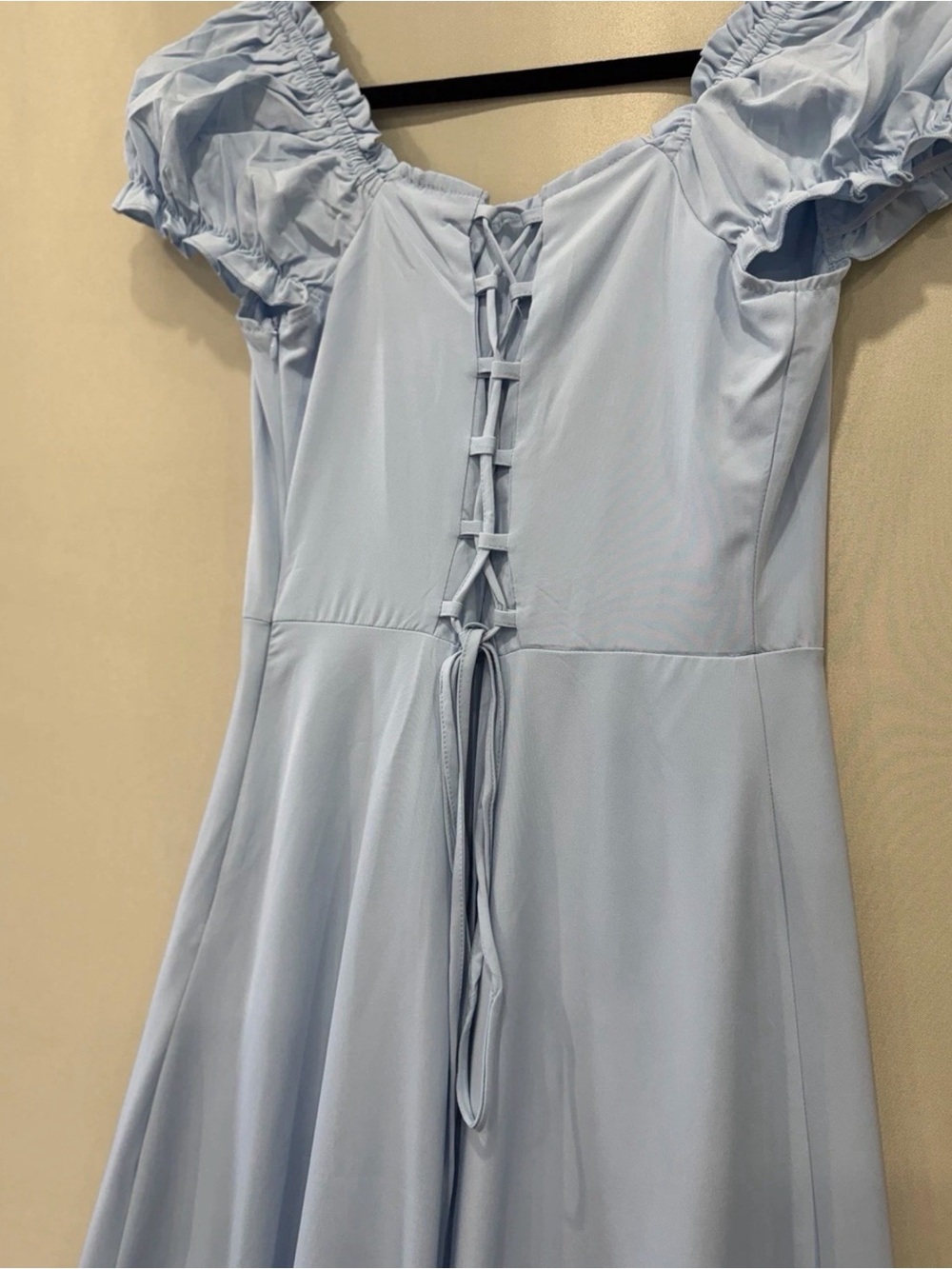 Light Blue Maxi Formal Dress Prom Bridesmaid Evening Gown - Picture 10 of 13